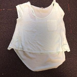 Charlotte Russe turquoise crop top